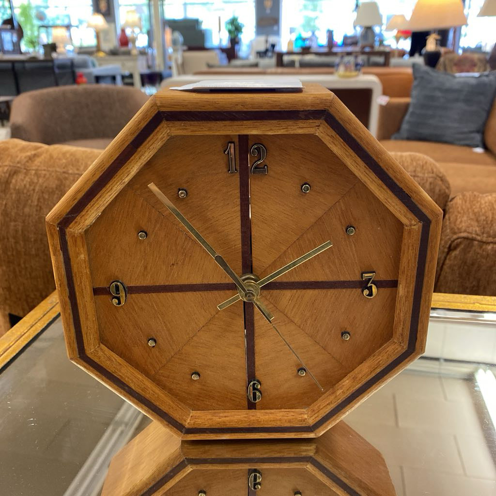 Octagonal Wood Clock
