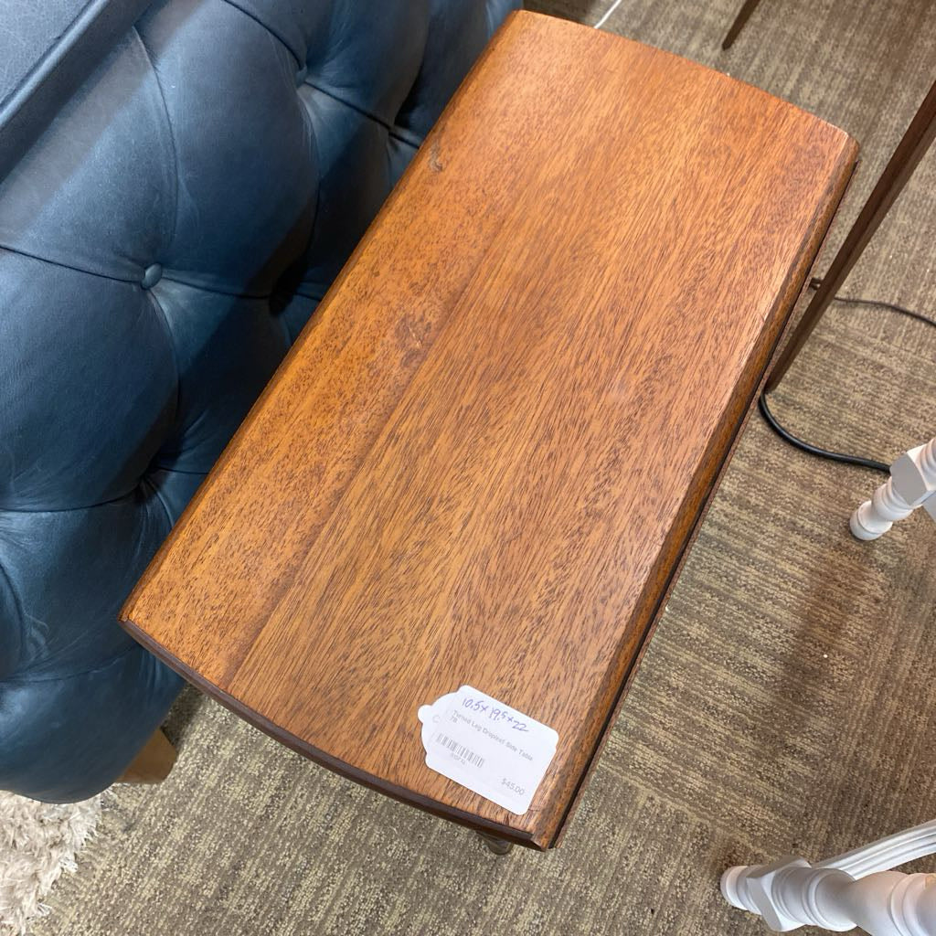 Turned Leg Dropleaf Side Table AS IS)