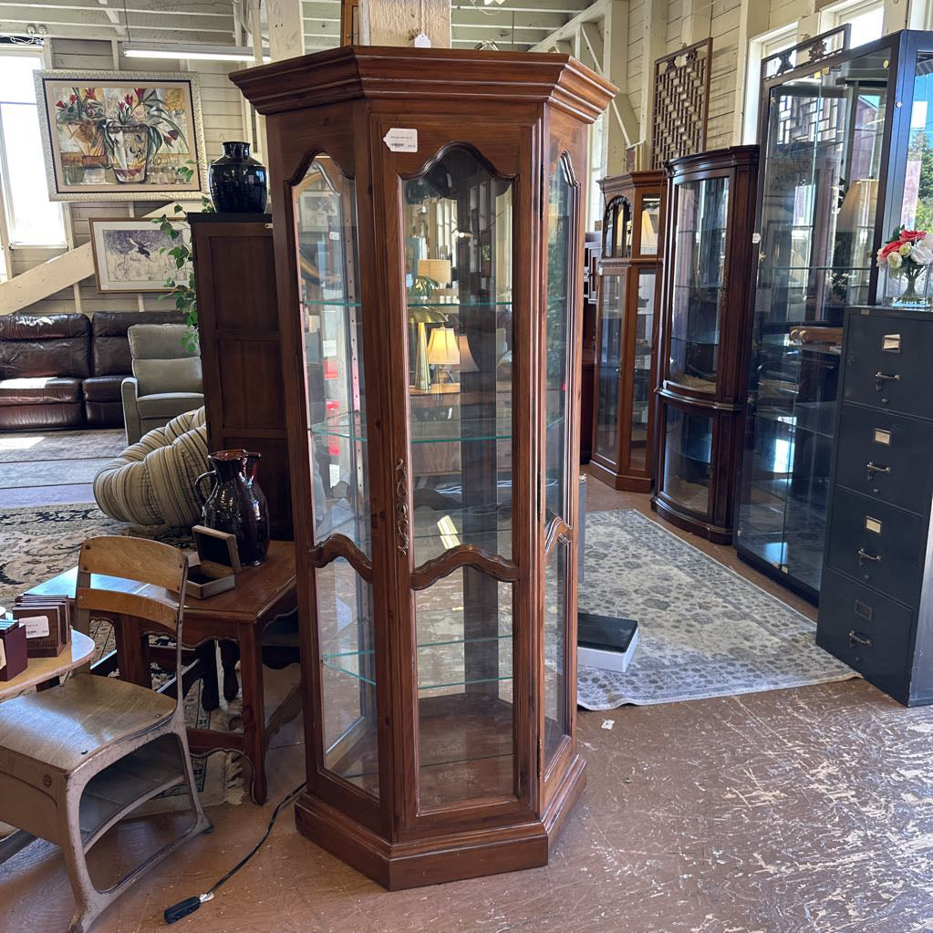 Ethan Allen 3 Sided Curio