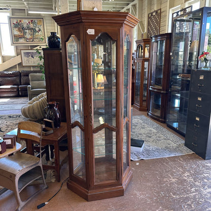 Ethan Allen 3 Sided Curio