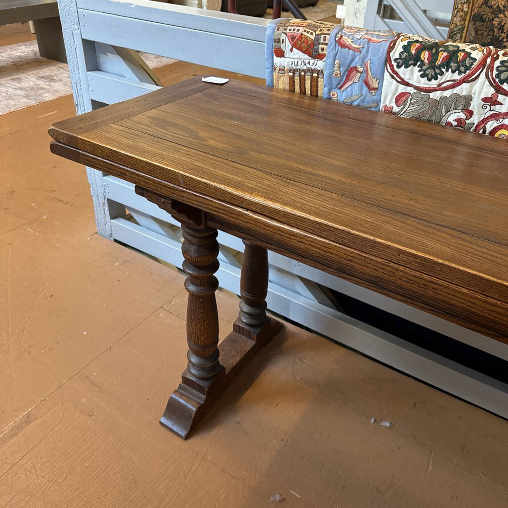 Oak Flip Top Console Table C CONSOLE TABLES