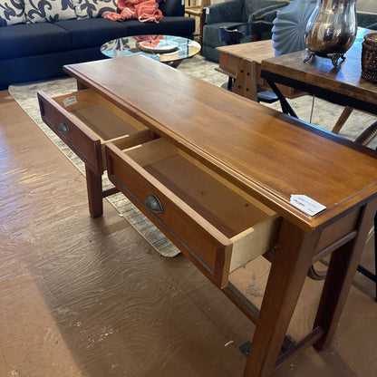 Traditional 2 Drawer Console Table