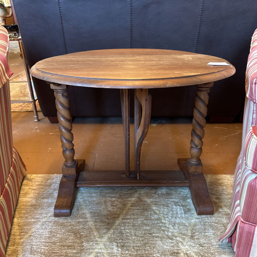 Barley Twist Drop Leaf Occasional Table C SIDE TABLES