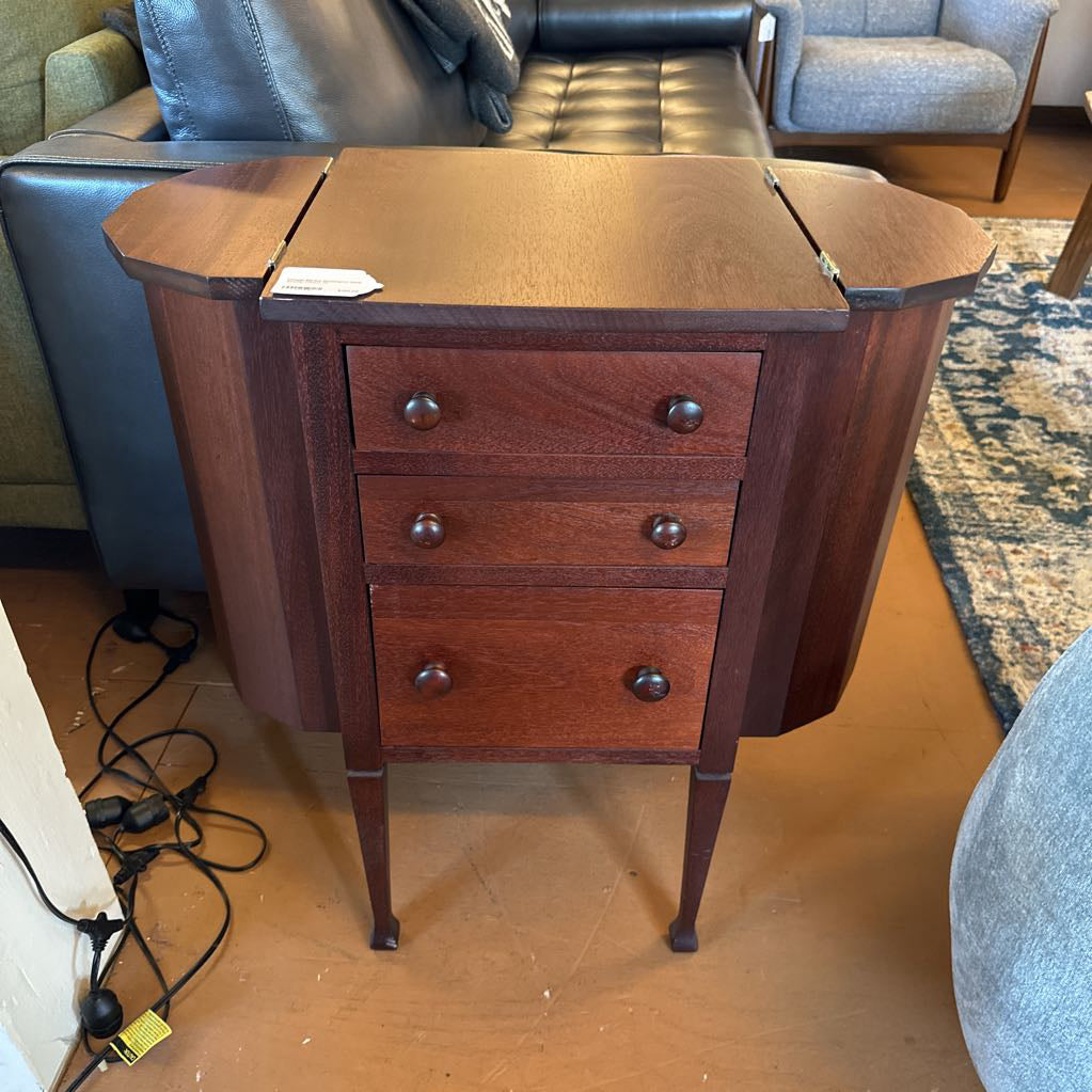 Vintage Martha Washington Style Sewing Cabinet