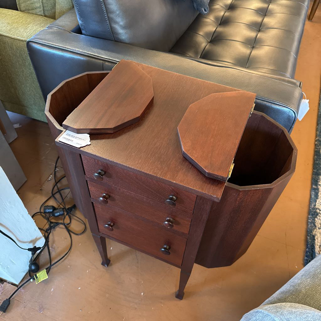 Vintage Martha Washington Style Sewing Cabinet