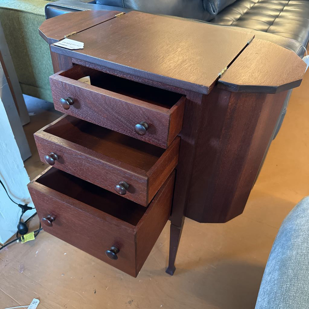 Vintage Martha Washington Style Sewing Cabinet