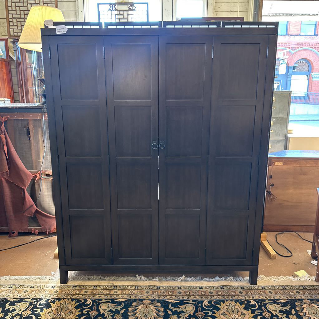 Room and Board Bi-Fold Door Media Cabinet