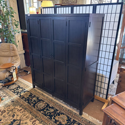 Room and Board Bi-Fold Door Media Cabinet