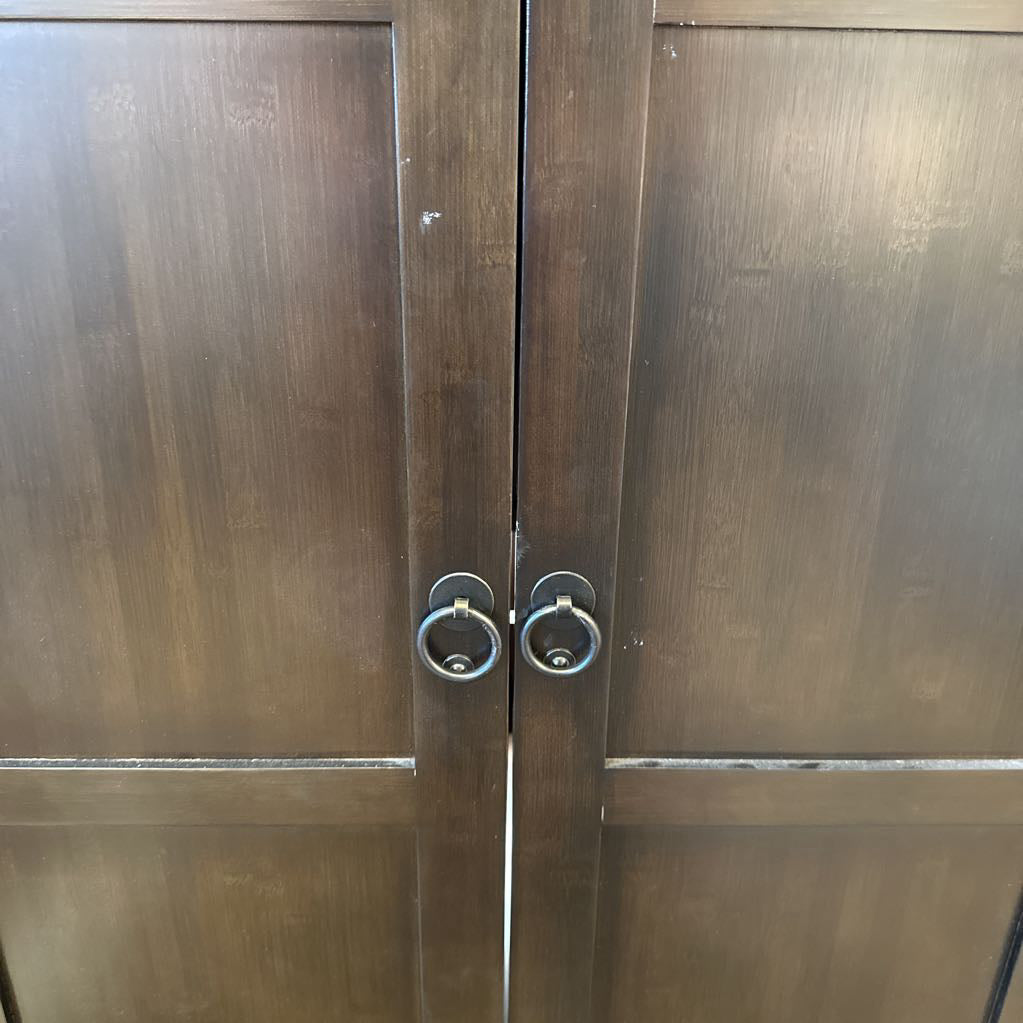 Room and Board Bi-Fold Door Media Cabinet