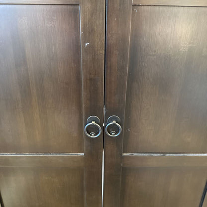 Room and Board Bi-Fold Door Media Cabinet