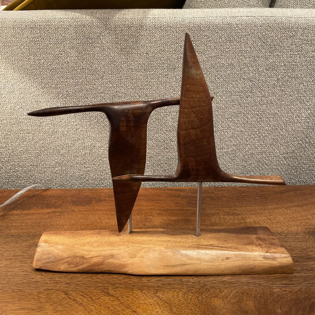 Flying Geese Modern Wood Sculpture