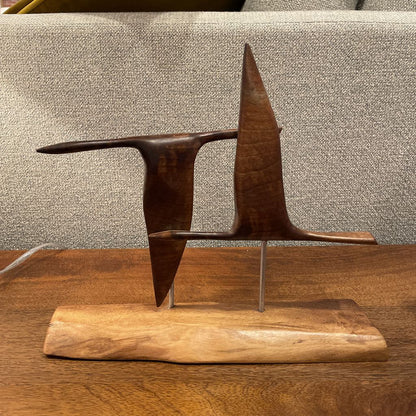Flying Geese Modern Wood Sculpture