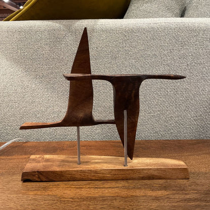 Flying Geese Modern Wood Sculpture