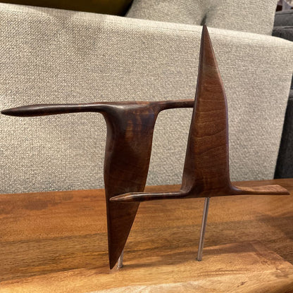 Flying Geese Modern Wood Sculpture