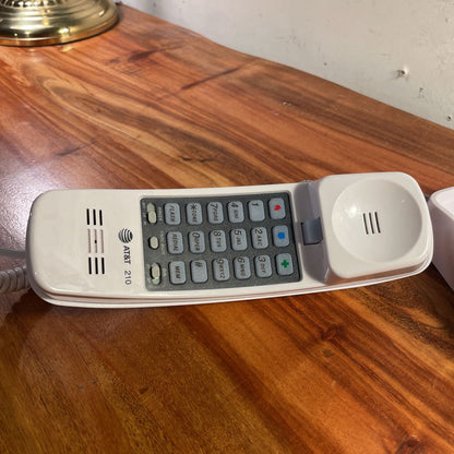 White Slimline Vint. Telephone