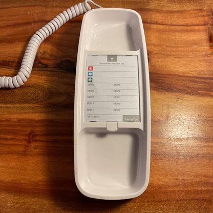 White Slimline Vint. Telephone