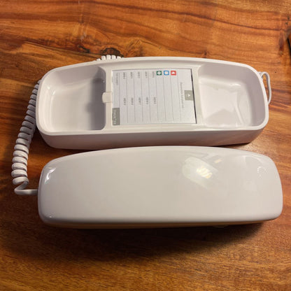 White Slimline Vint. Telephone