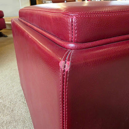 C&B Square Russet Storage Ottoman