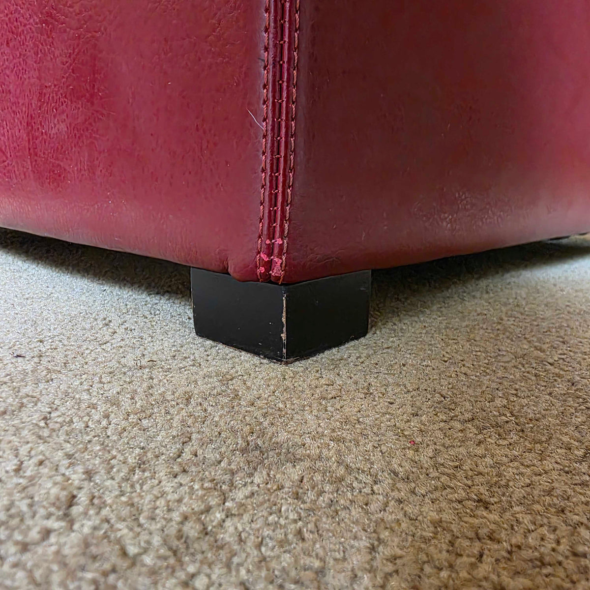 C&B Square Russet Storage Ottoman
