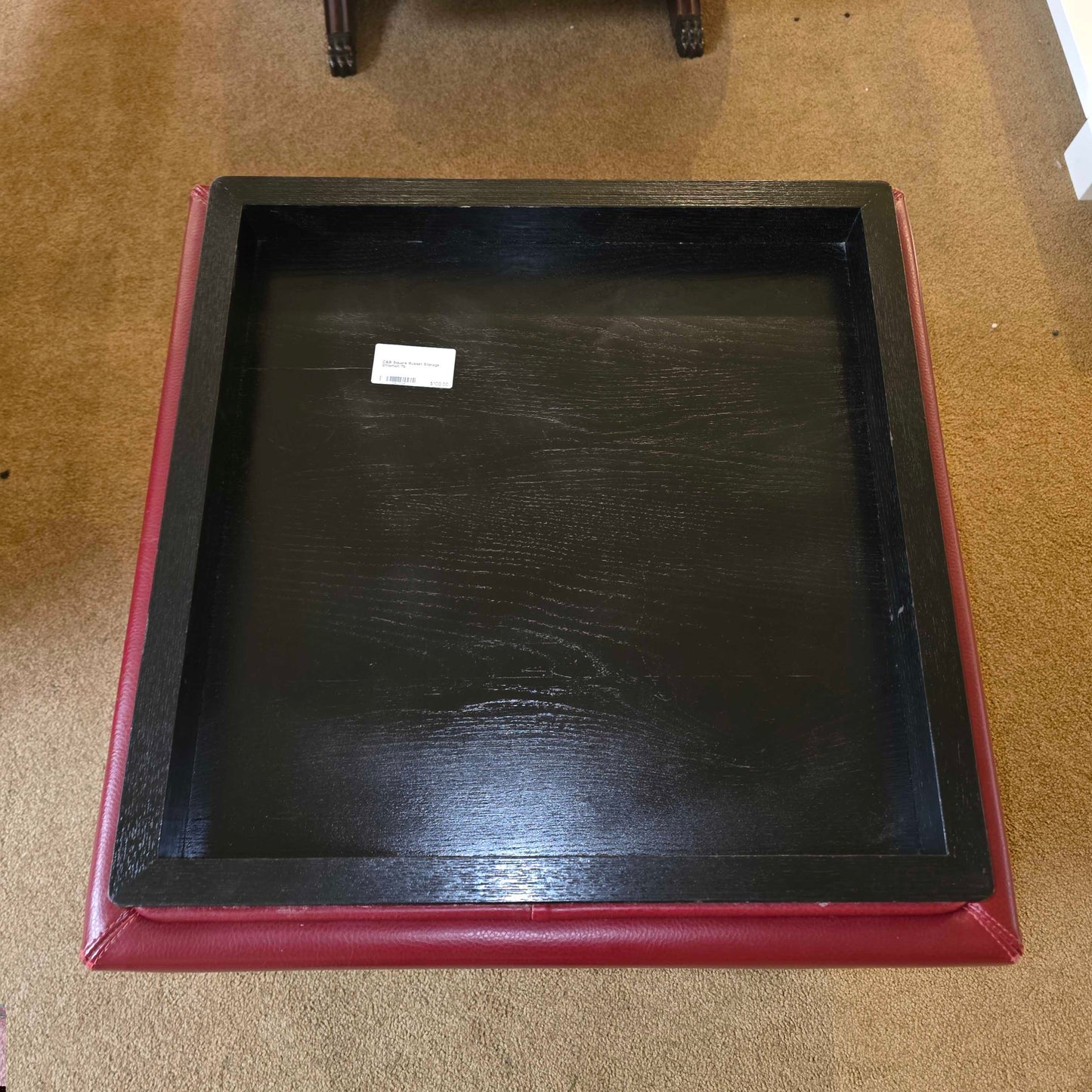 C&B Square Russet Storage Ottoman