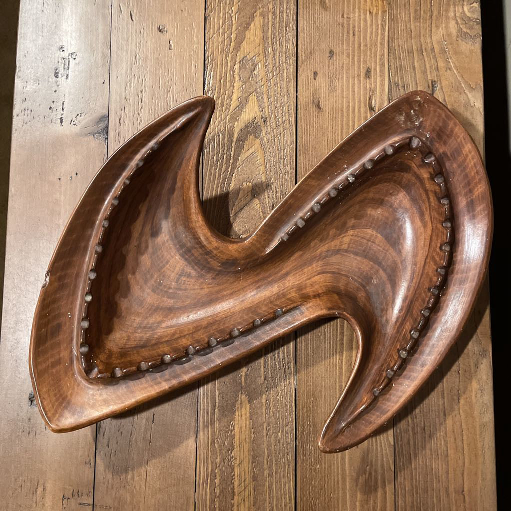 "Z" Shaped California Original Pottery Ashtray AS IS(has chip)