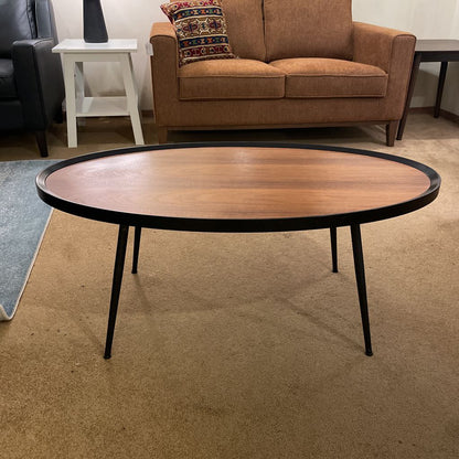 MC Oval Walnut Coffee Table C COFFEE TABLES