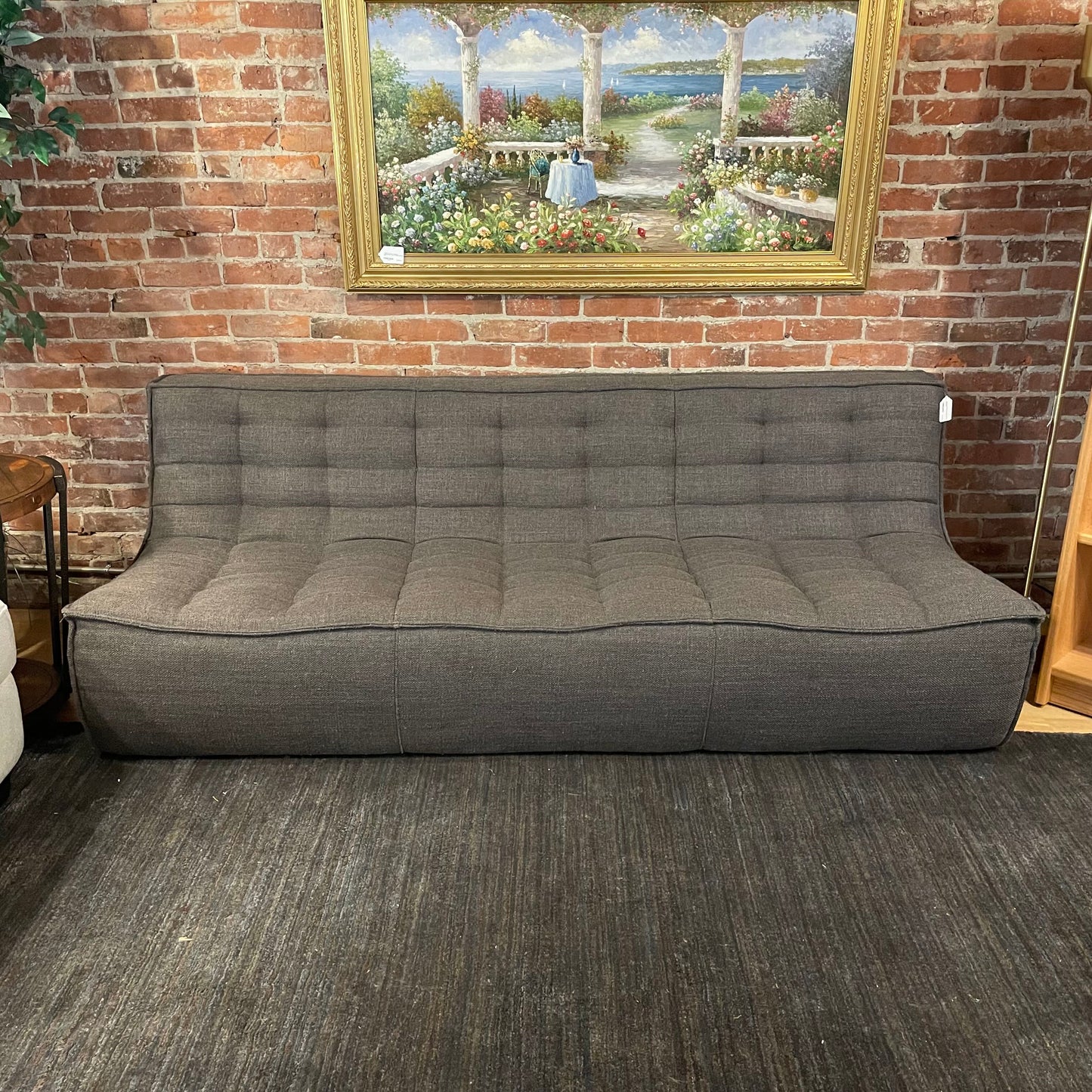 Ethnicraft N701 Dark Grey Armless Sofa