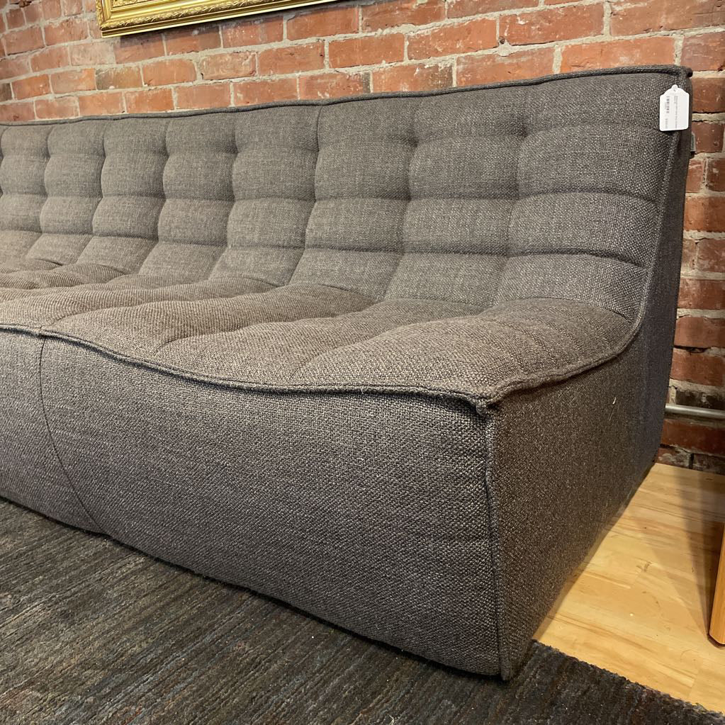Ethnicraft N701 Dark Grey Armless Sofa