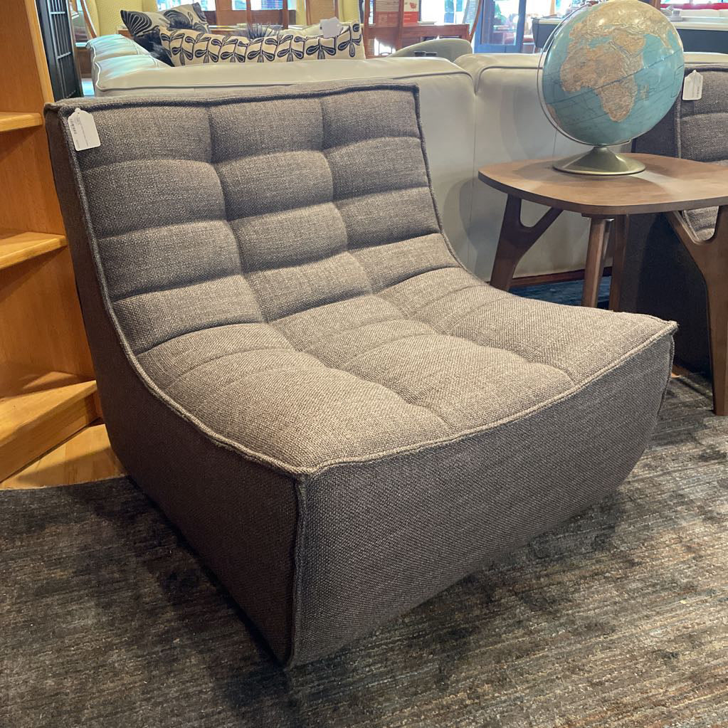 Ethnicraft N701 Dark Grey Armless Chair