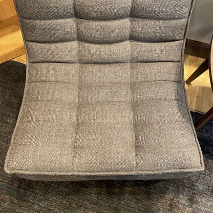 Ethnicraft N701 Dark Grey Armless Chair
