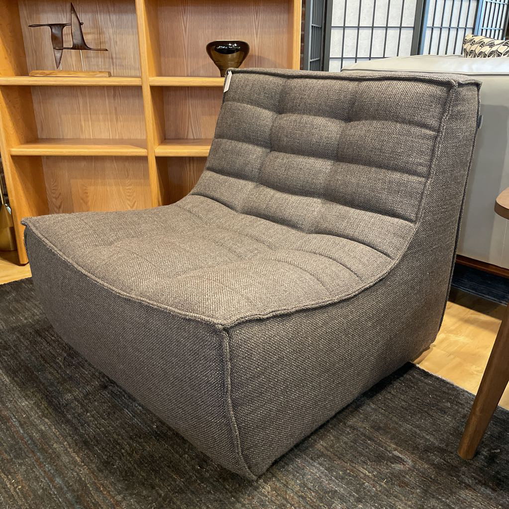 Ethnicraft N701 Dark Grey Armless Chair