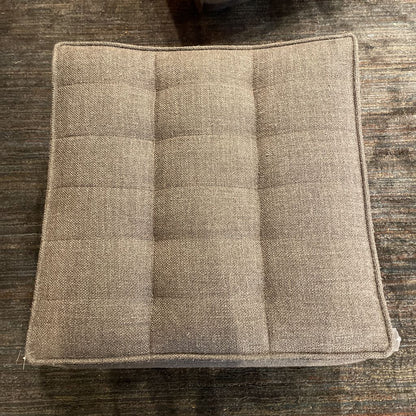 Ethnicraft Dark Grey Tufted Ottoman