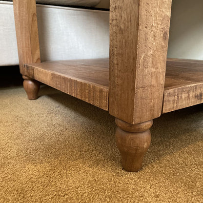 Solid Light Wood End Table/Nightstand