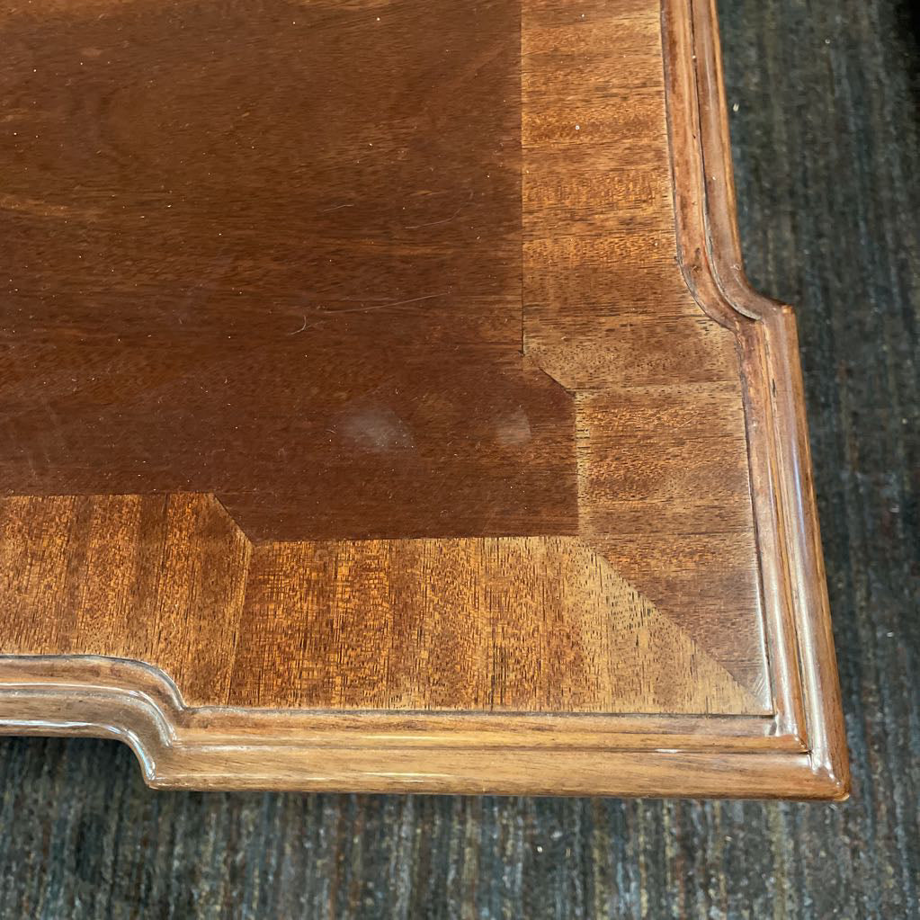 Rectangular Wooden Coffee Table with Claw and Ball Feet