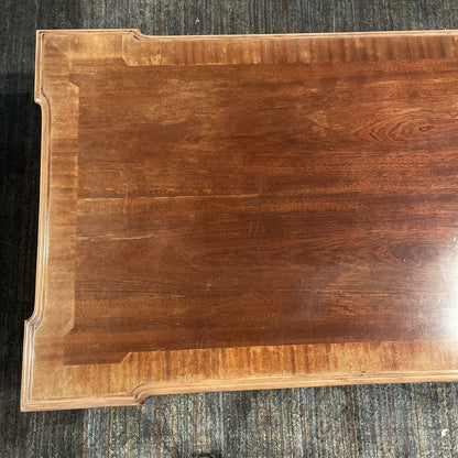 Rectangular Wooden Coffee Table with Claw and Ball Feet
