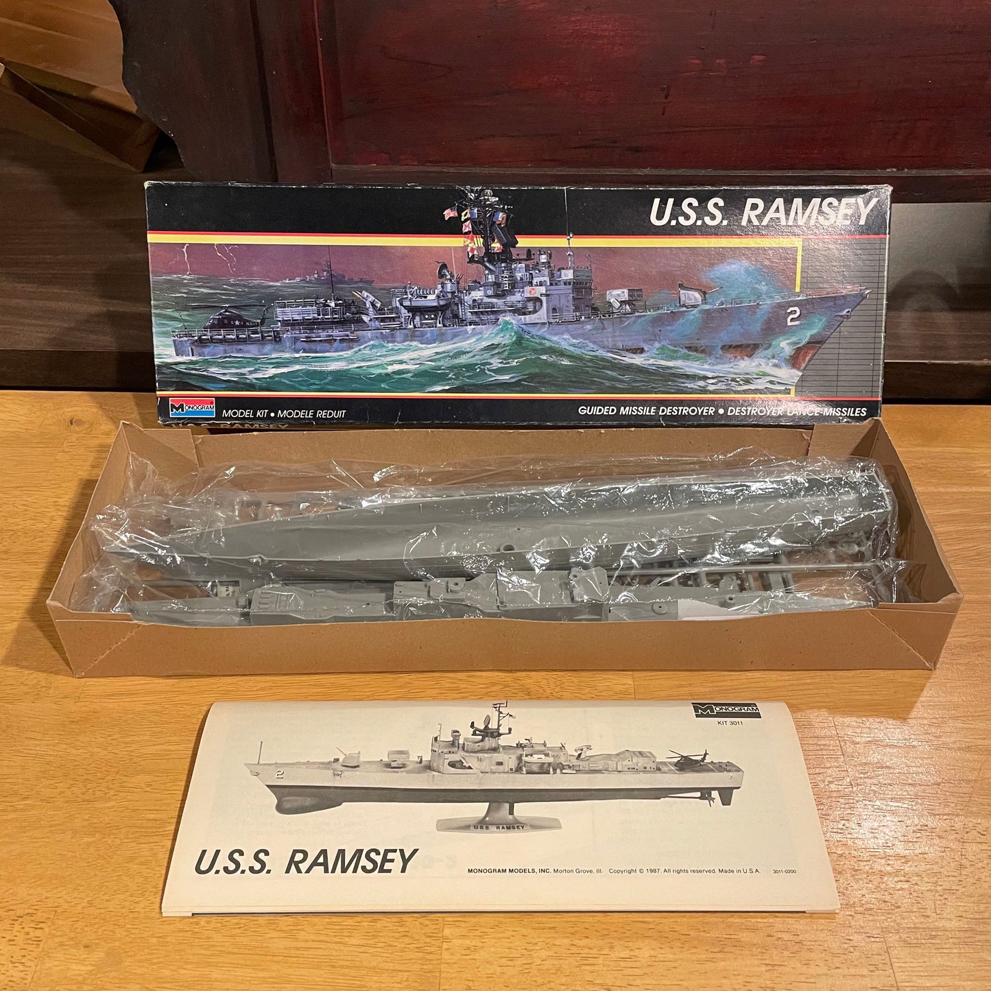 Monogram Models USS Ramsey Ship Model Kit