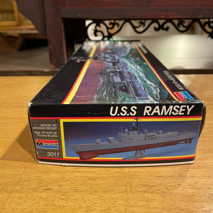 Monogram Models USS Ramsey Ship Model Kit