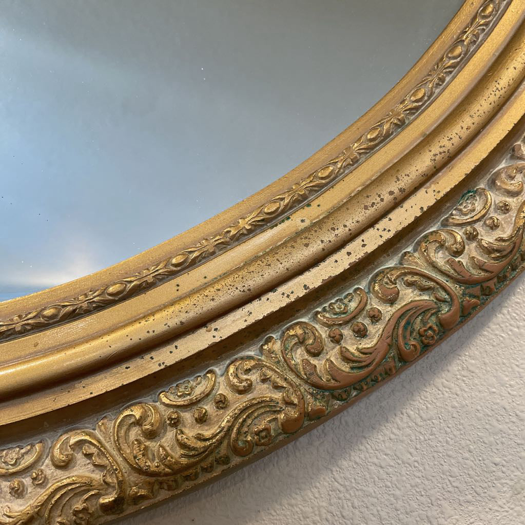 Gilded Oval Wall Mirror C MIRRORS