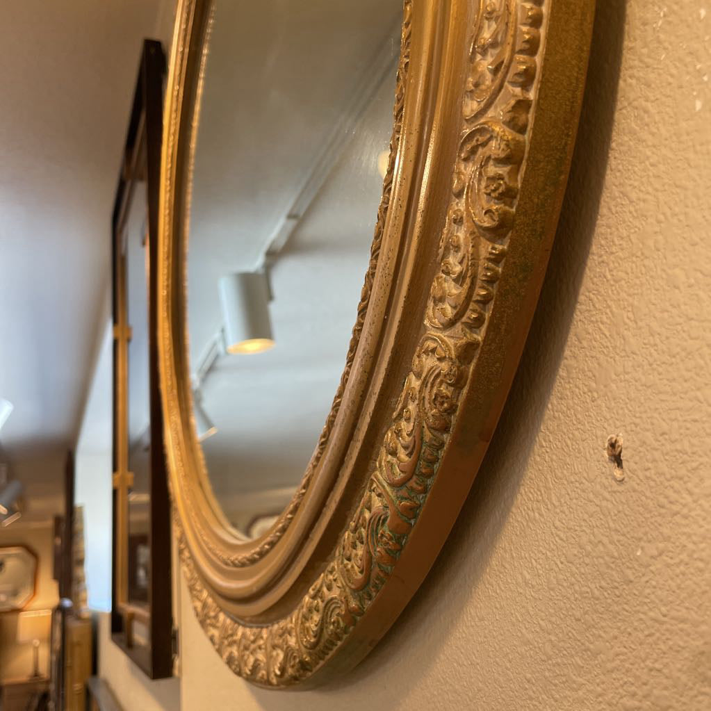 Gilded Oval Wall Mirror C MIRRORS