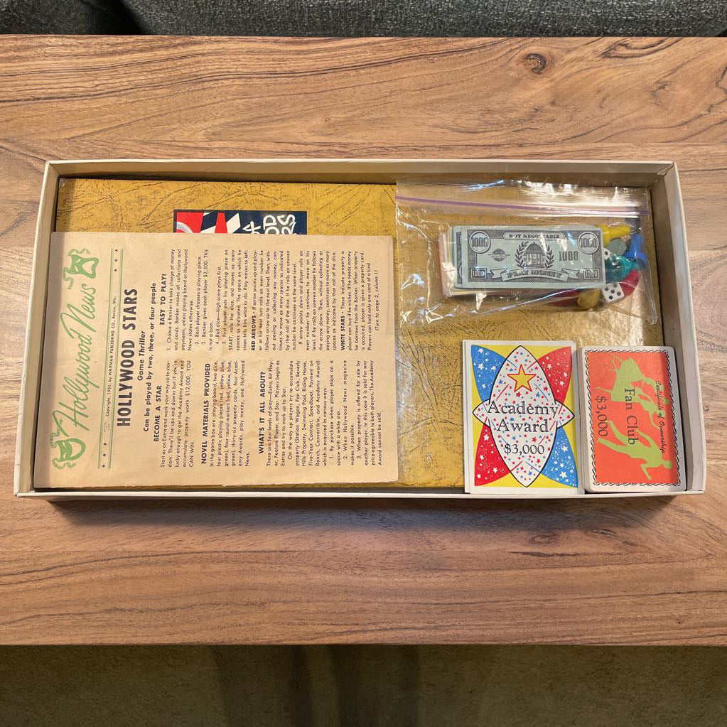 Vintage Game of Hollywood Stars UNIQUE FINDS