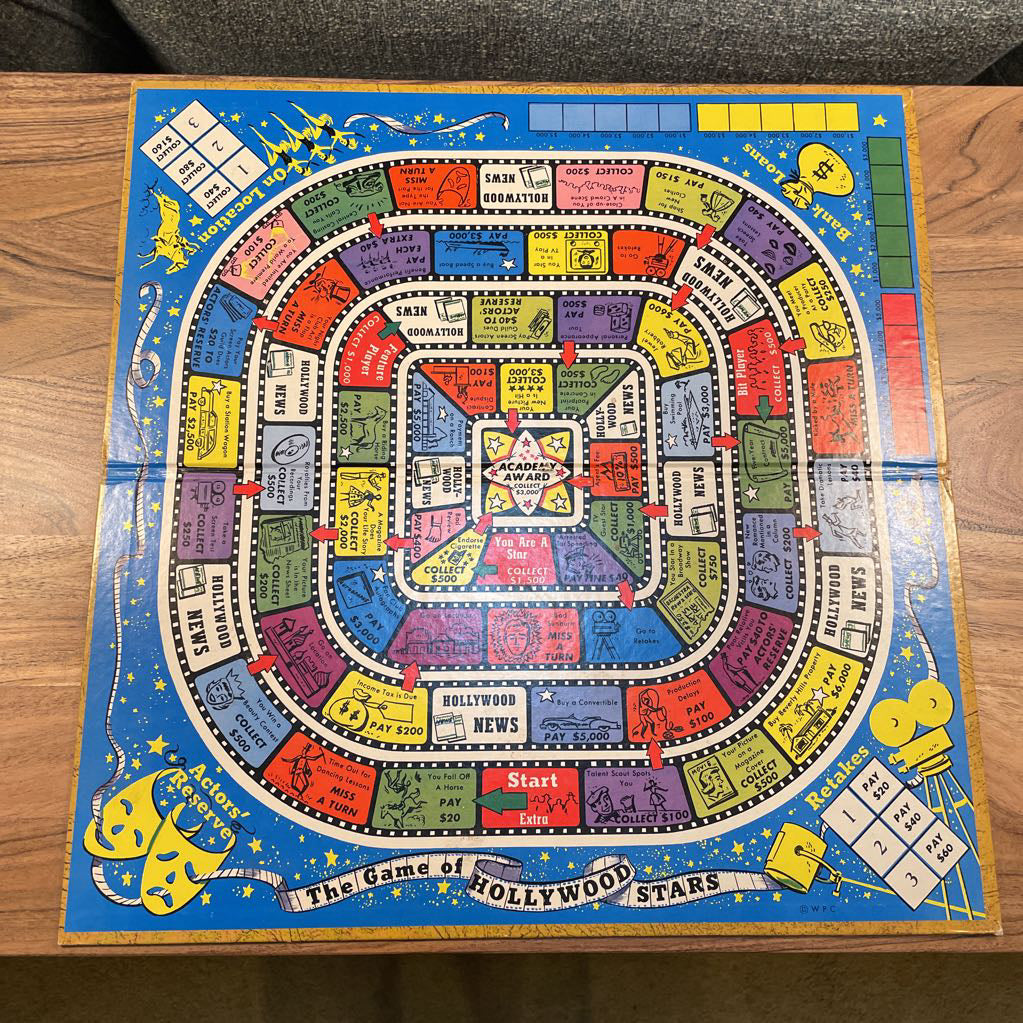 Vintage Game of Hollywood Stars UNIQUE FINDS