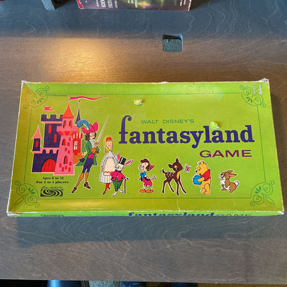 Vintage Disney Fantasyland Game(green box with Disney Characters) UNIQUE FINDS