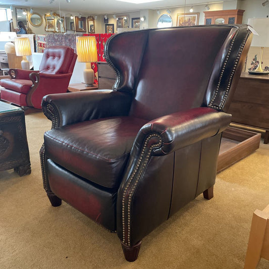 James Leather Wingback Recliner U ACCENT CHAIRS