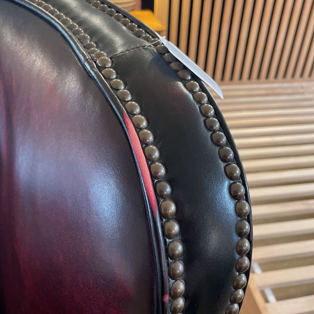 James Leather Wingback Recliner