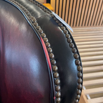 James Leather Wingback Recliner