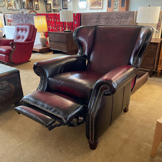 James Leather Wingback Recliner U ACCENT CHAIRS