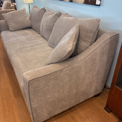 Grey Fabric Bench Seat Sofa