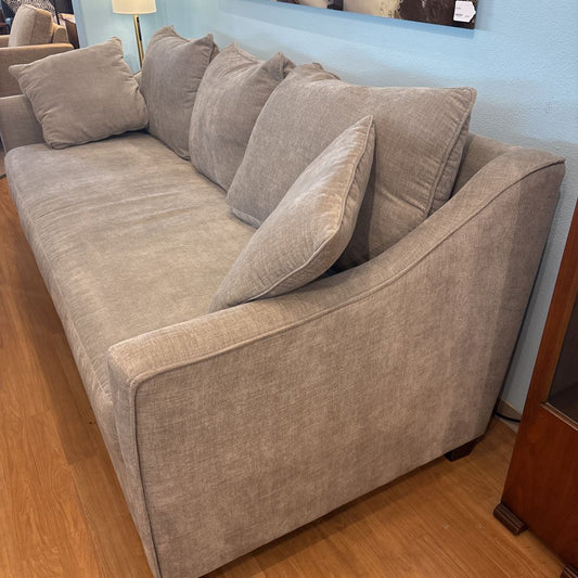 Grey Fabric Bench Seat Sofa U SOFAS