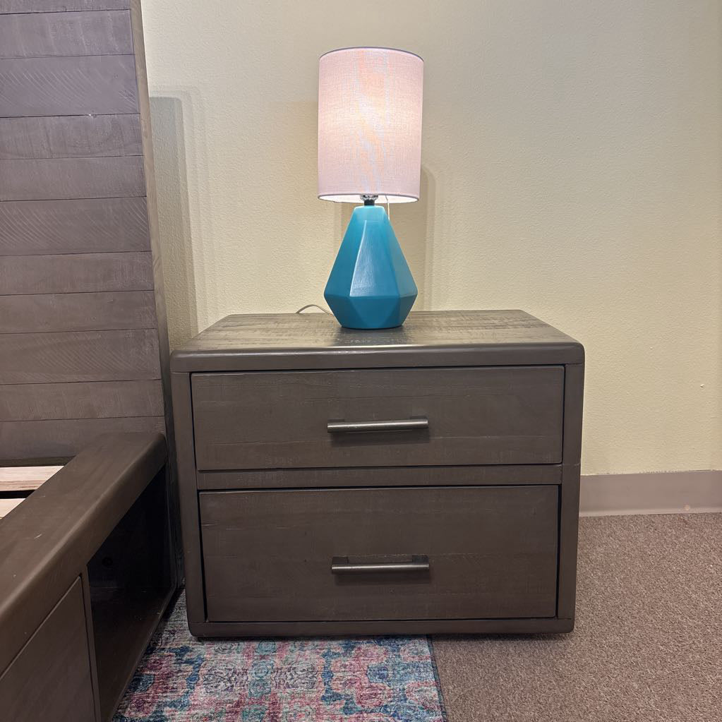 Solid Wood Rustic Nightstand w/ USB C NIGHTSTANDS