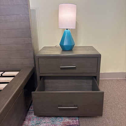 Solid Wood Rustic Nightstand w/ USB C NIGHTSTANDS